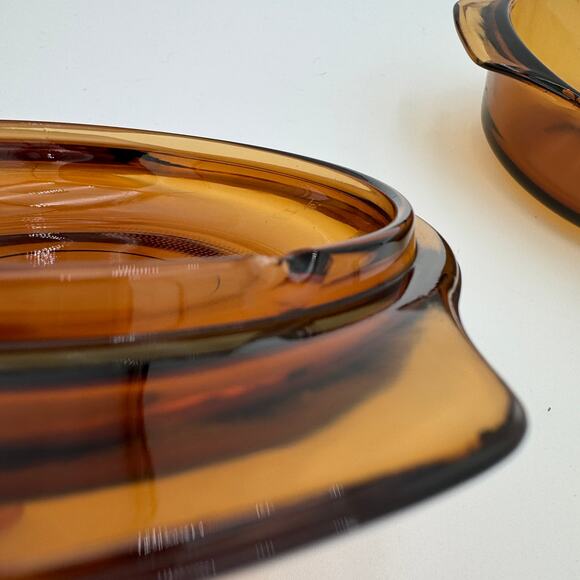 Anchor Hocking Harvest Amber Individual Casserole and Lid Cookware - Picture 5 of 8